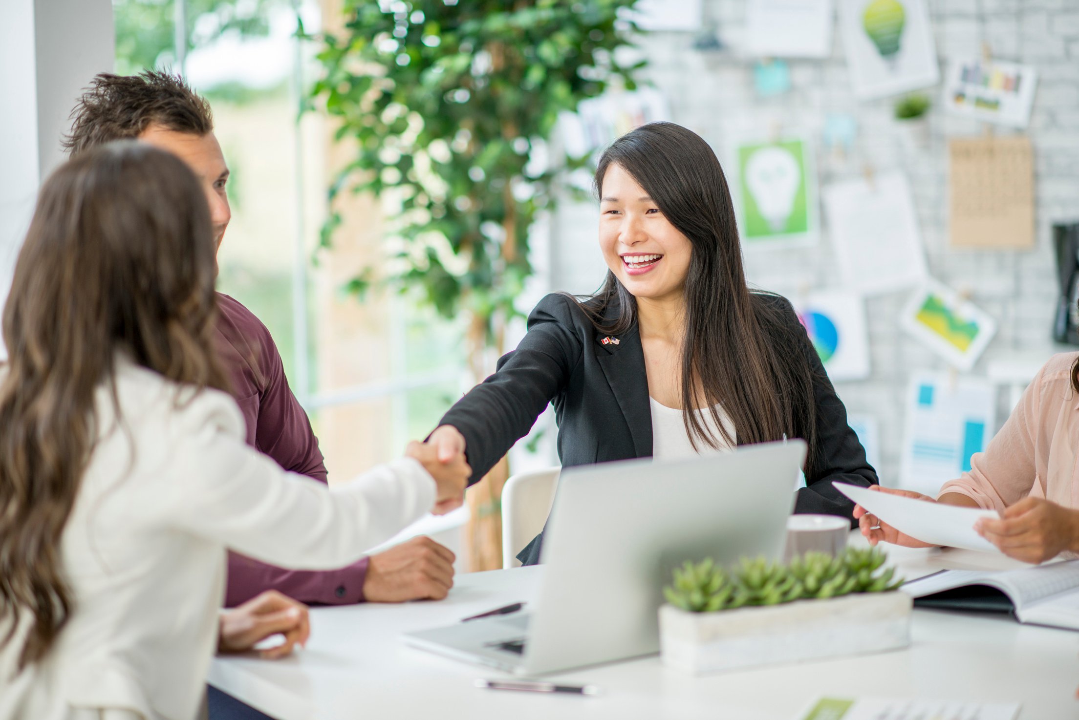 Women Shaking Hands